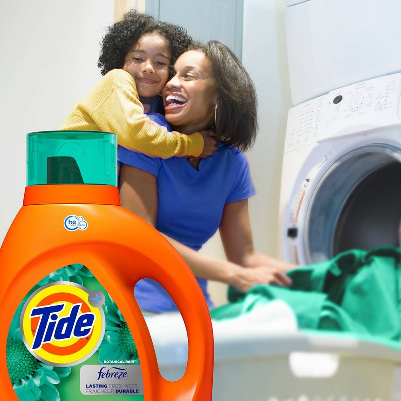 Tide Plus Febreze Freshness Botanical Rain HE Turbo Clean Liquid Laundry Detergent - 92 fl oz6
