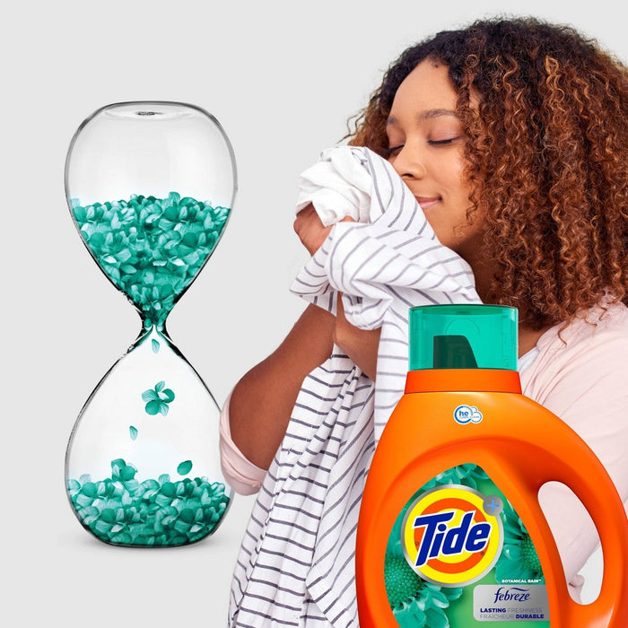 Tide Plus Febreze Freshness Botanical Rain HE Turbo Clean Liquid Laundry Detergent - 92 fl oz6