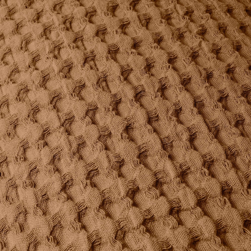 Waffle Body Pillow Cover Warm Brown - Casaluna™