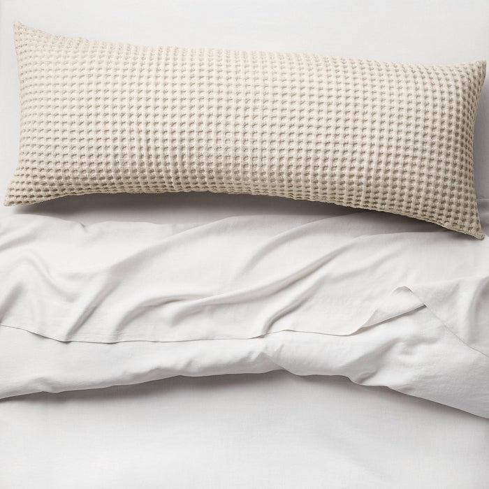 Waffle Body Pillow Cover Natural - Casaluna™