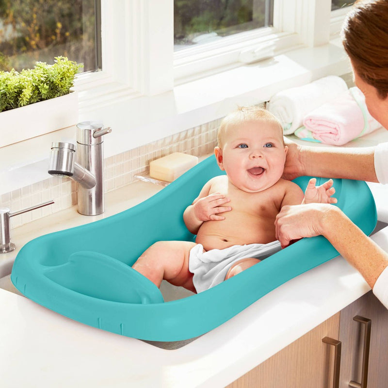 The First Years Sure Comfort Deluxe Newborn-to-Toddler Tub with Sling - Aqua (LOCAL PICKUP ONLY)