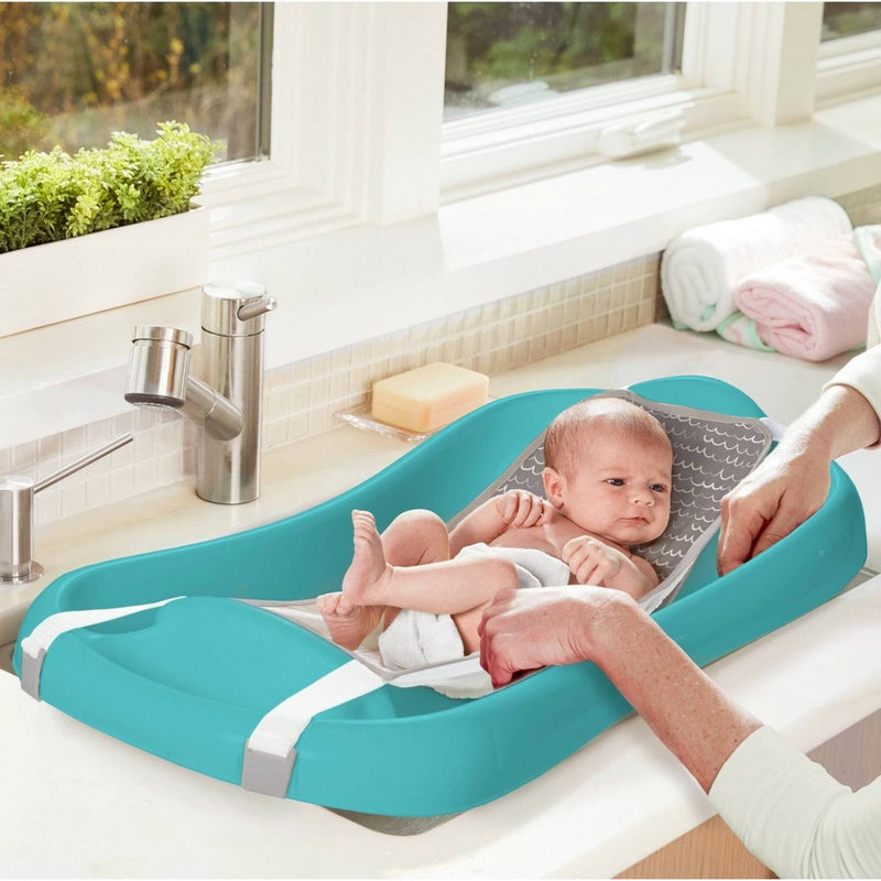 The First Years Sure Comfort Deluxe Newborn-to-Toddler Tub with Sling - Aqua (LOCAL PICKUP ONLY)
