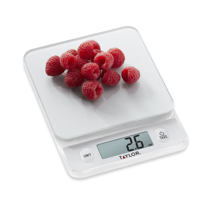 Taylor Digital 11lb Glass Top Food Scale - Silver