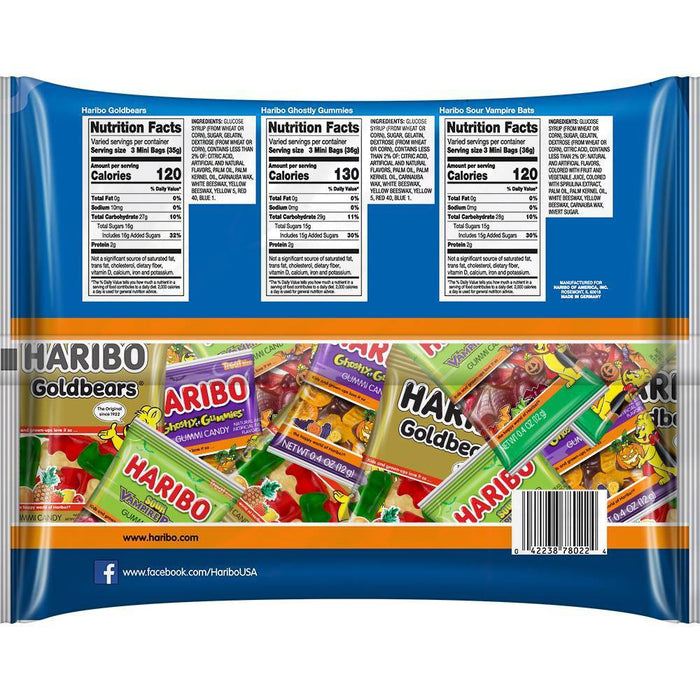 Haribo Halloween Sweet or Scary Mix - 21.1oz/45ct