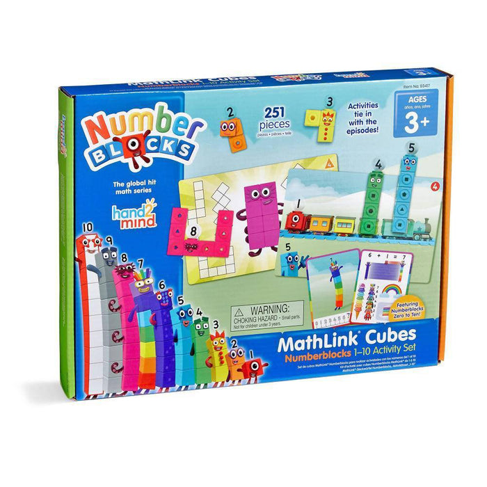 Numberblocks MathLink Cubes 1-10 Activity Set - Hand2Mind *NEW & SEALED*