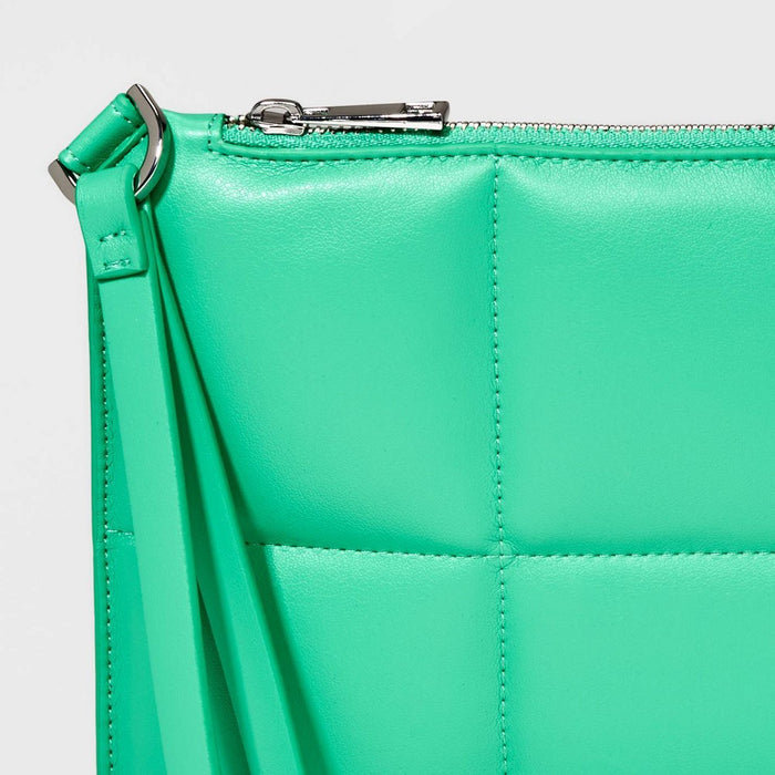 Women's Large Wristlet Pouch - A New Day™ Emerald Green