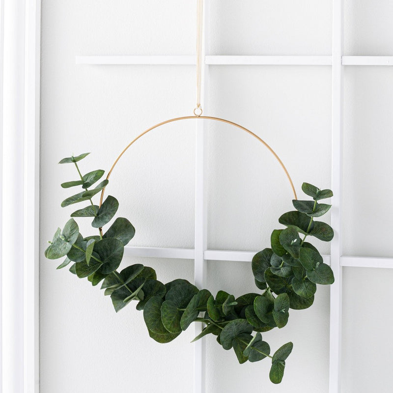 14" Faux Eucalyptus Wire Wreath - Hearth & Hand™ with Magnolia