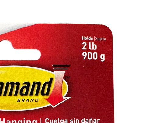 pack 1 3M Command Brand Damage-Free Hanging Small 2 Lbs Picture Hanging Strips