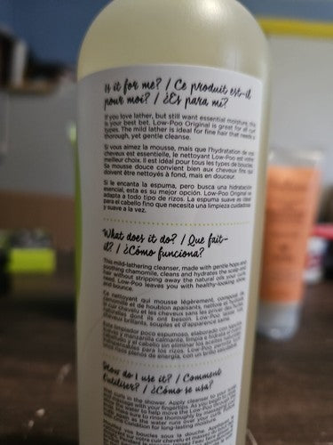 Low-Poo Original Mild Lather Cleanser by DevaCurl for Unisex - 12 oz Cleanser