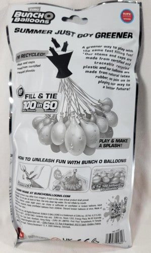 Zuru Bunch O Balloons TROPICAL PARTY 100+ Self-Sealing Water Balloons No Tie