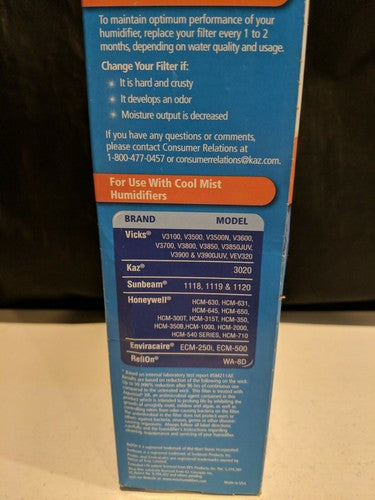 Protec WF2 Extended Life Replacement Humidifier Filter (1 Filter)