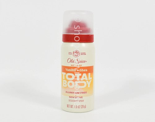 Old Spice Vanilla + Shea Total Body Aluminum Free Sensitive Deodorant Spray 1 oz