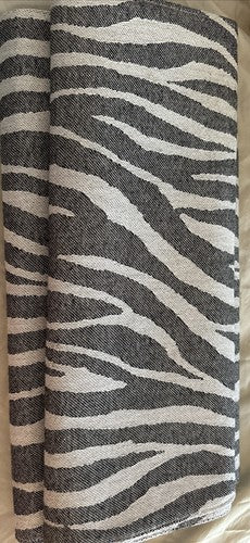 TARGET Diane Von Furstenberg Black & White Zebra Table Runner  72 X 14