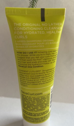 DevaCurl No Poo Original Zero Lather Hair  Conditioning Cleanser 1.5oz Travel Sz