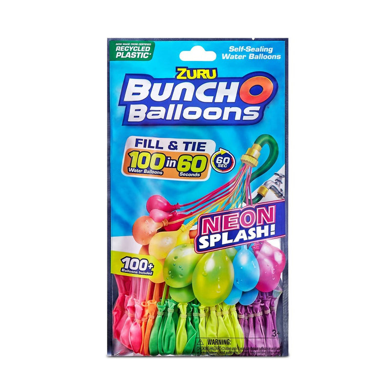 Bunch O Balloons 100pc Rapid Filling Self Sealing Water Balloons - Neon by ZURU