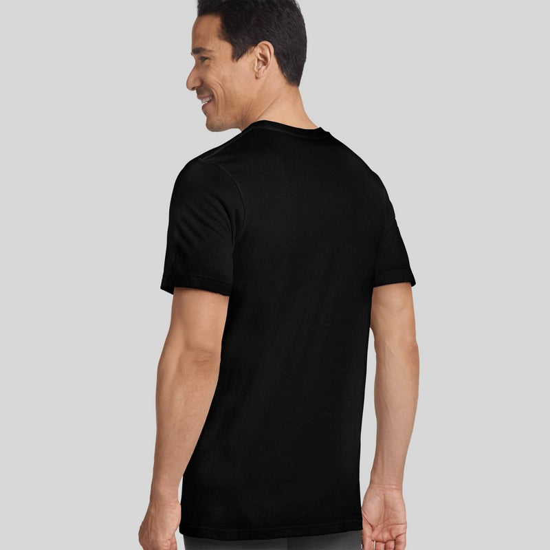 Jockey Generation™ Men's Stay New Cotton 3pk Crew Neck Short Sleeve T-Shirt - Black L