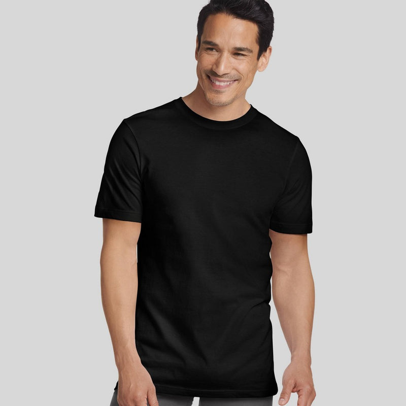 Jockey Generation™ Men's Stay New Cotton 3pk Crew Neck Short Sleeve T-Shirt - Black L