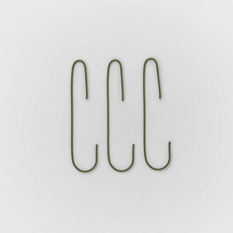 100ct Ornament Hook Dark Green - Wondershop™