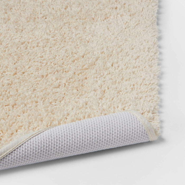 23"x37" Antimicrobial Bath Rug Tan - Total Fresh