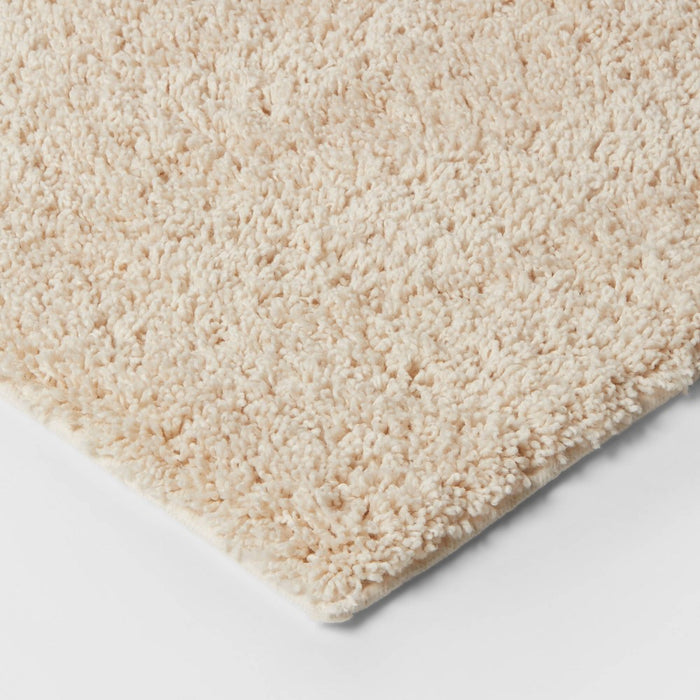 23"x37" Antimicrobial Bath Rug Tan - Total Fresh