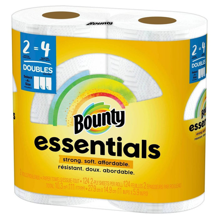 Bounty Essentials Select-A-Size Paper Towels - 2 Double Rolls