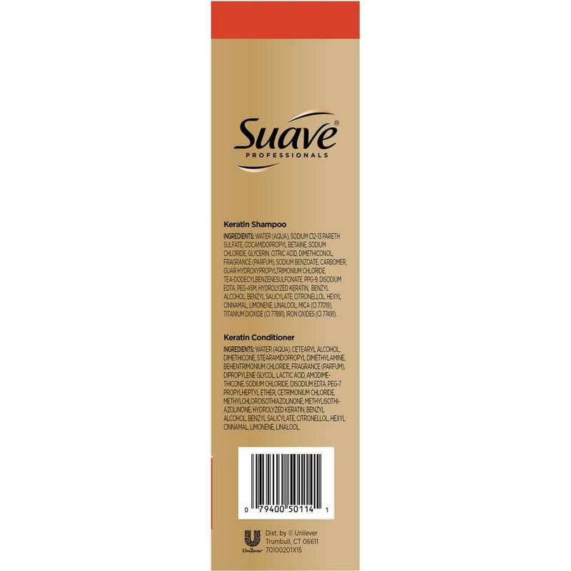 Suave Professionals Keratin Infusion Smoothing Shampoo and Conditioner - 56 fl oz