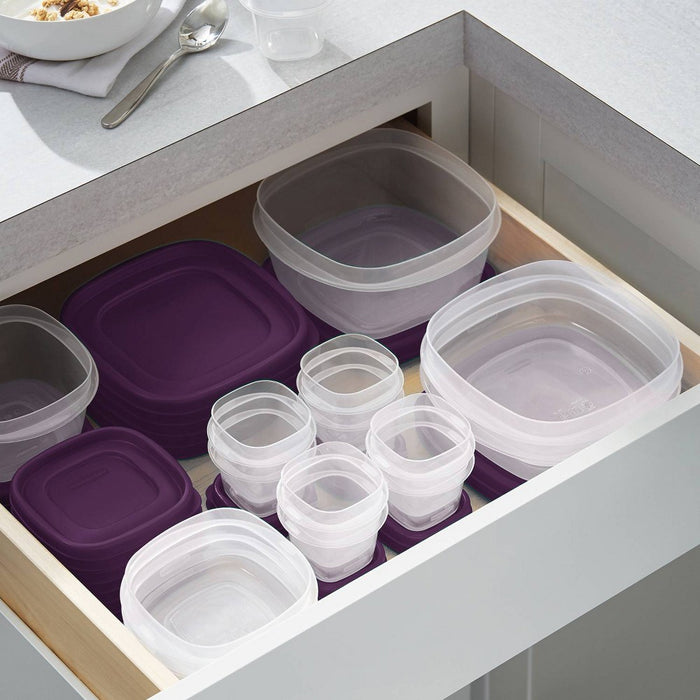 Rubbermaid 30pc Easy Find Lids Amethyst