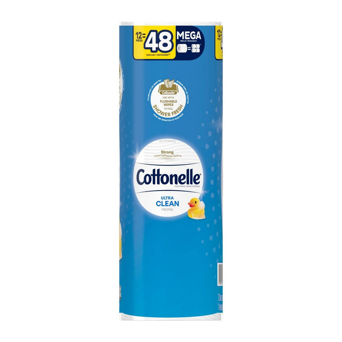 Cottonelle Ultra CleanCare Toilet Paper - 12 Mega Rolls
