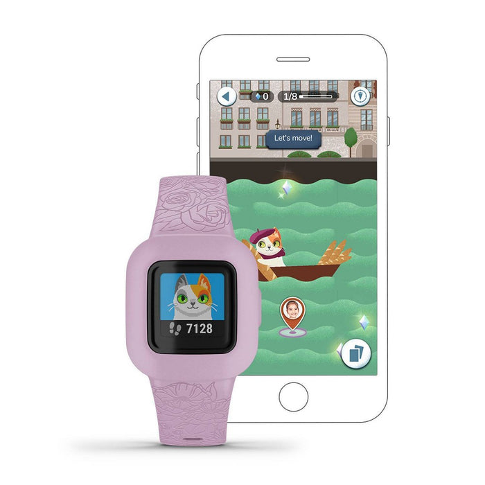 Garmin vivofit jr. 3 Activity Tracker - Floral Pink