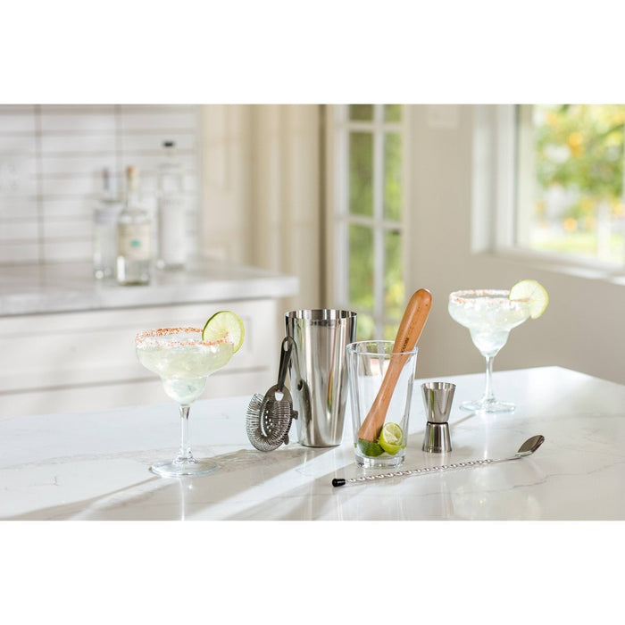 Houdini 5pc Bar Tool Set (Shaker, Jigger, Strainer, Muddler, Stirring Spoon)