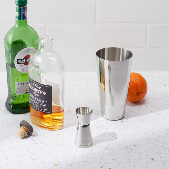 Houdini 5pc Bar Tool Set (Shaker, Jigger, Strainer, Muddler, Stirring Spoon)