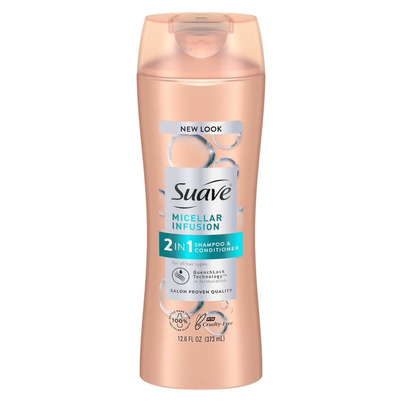 Suave Micellar Infusion 2-in-1 Shampoo and Conditioner - 12.6 fl oz