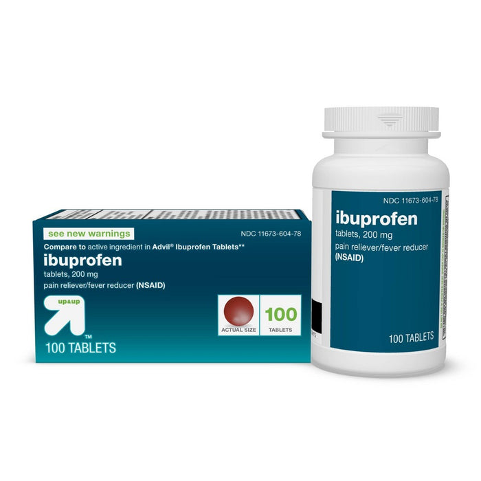 Ibuprofen (NSAID) Pain Reliever & Fever Reducer Tablets - 100ct - up & up™