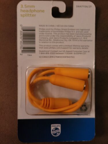 Philips 3.5mm Stereo Audio Splitter Cable