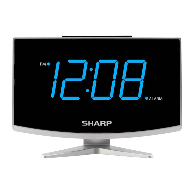 Jumbo LED Curved Display Alarm Clock - Sharp