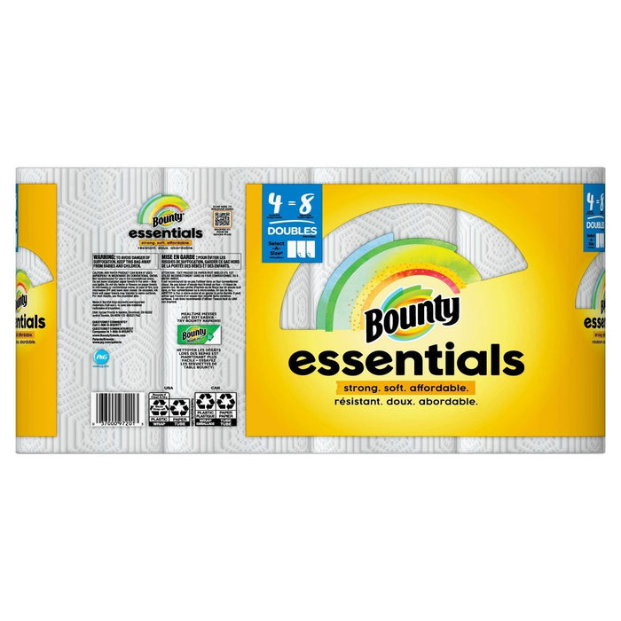 Bounty Essentials Select-A-Size Paper Towels - 4 Double Rolls
