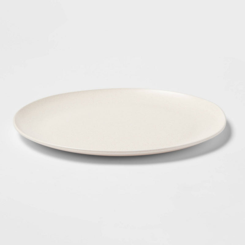 10" Plastic Redington Dinner Plate White - Threshold™