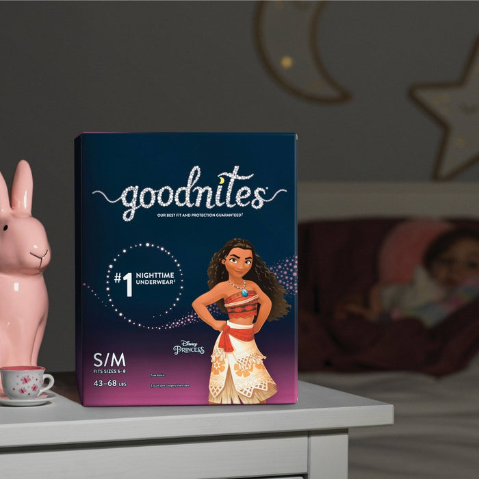 Goodnites Girls' Nighttime Bedwetting Underwear Huge Size - S/M - 33ct single pack