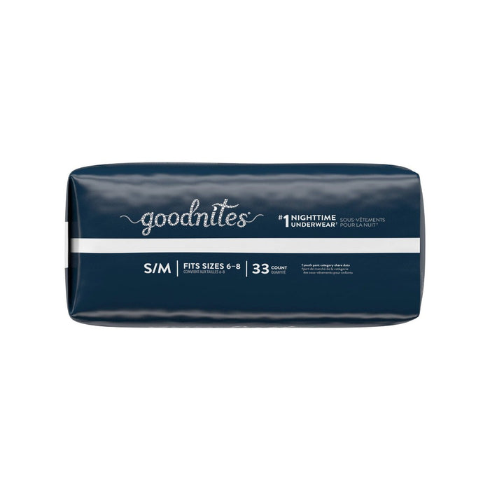 Goodnites Girls' Nighttime Bedwetting Underwear Huge Size - S/M - 33ct single pack