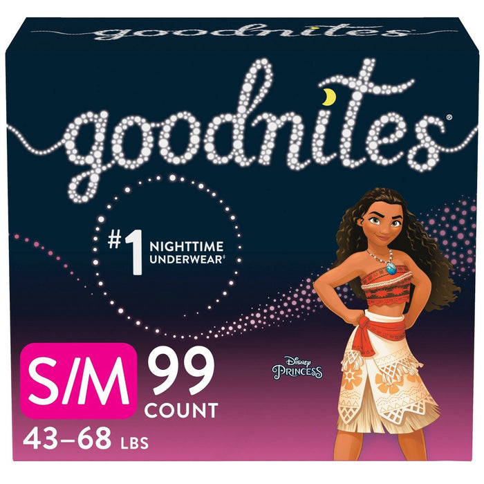 Goodnites Girls' Nighttime Bedwetting Underwear Huge Size - S/M - 33ct single pack