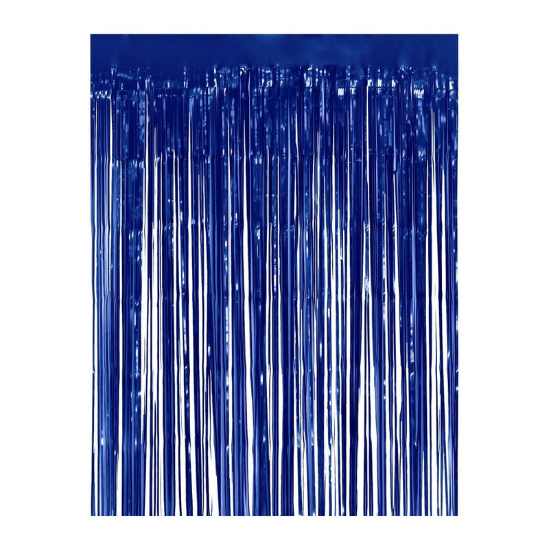 Holographic Metallic Fringe Backdrop Blue - Spritz™