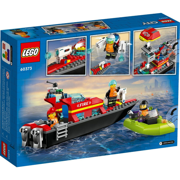 LEGO City Fire Rescue Boat 60373 Building Toy Set