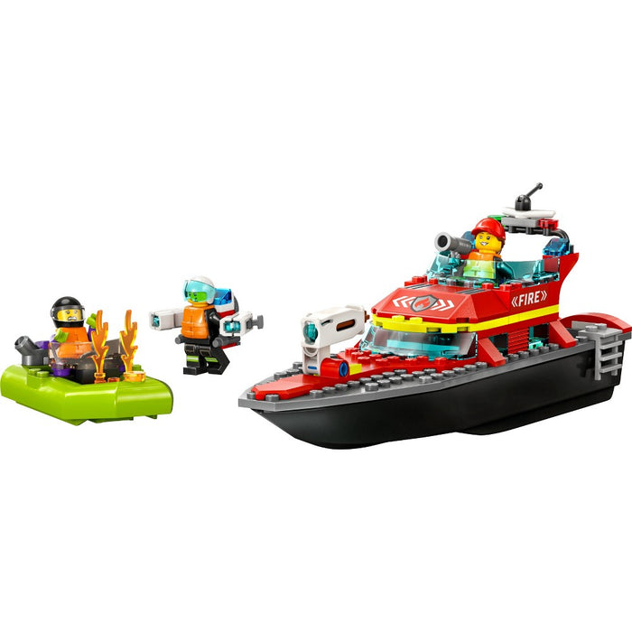 LEGO City Fire Rescue Boat 60373 Building Toy Set
