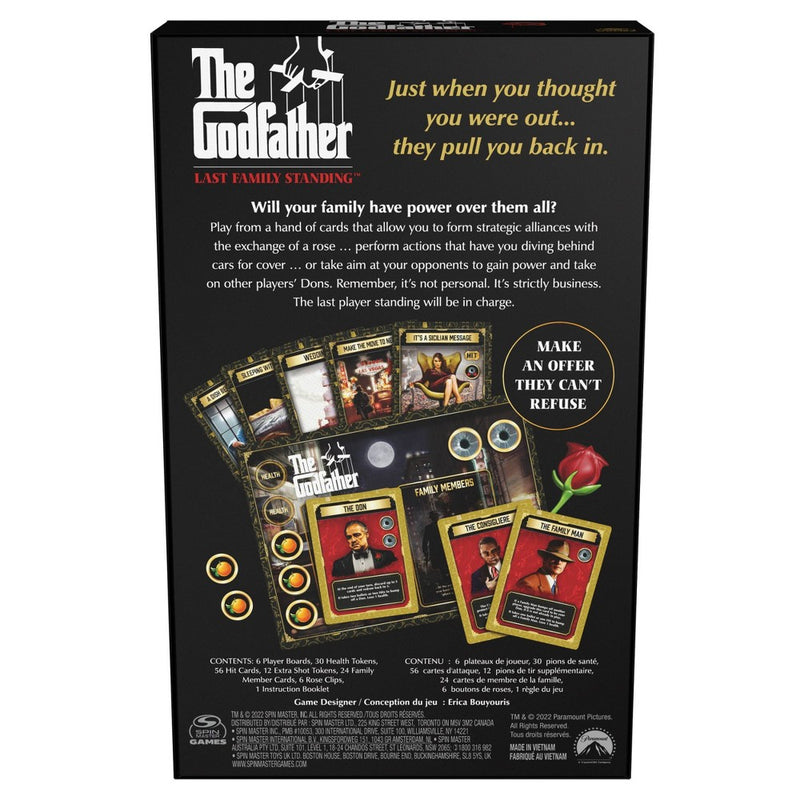 The Godfather Last Family Standing Card Game