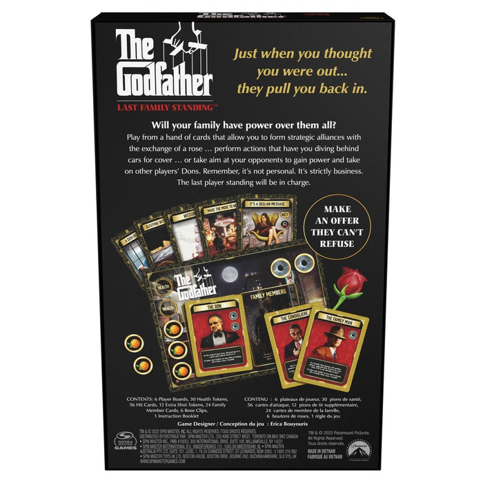 The Godfather Last Family Standing Card Game