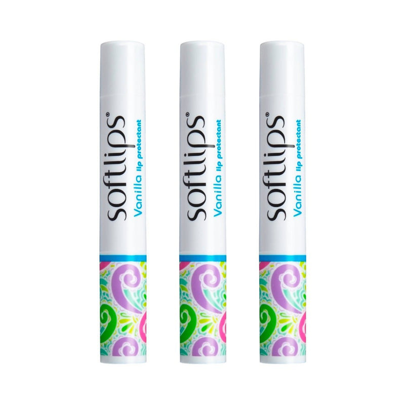 Softlips Lip Balm - Vanilla - 0.21oz/3pk