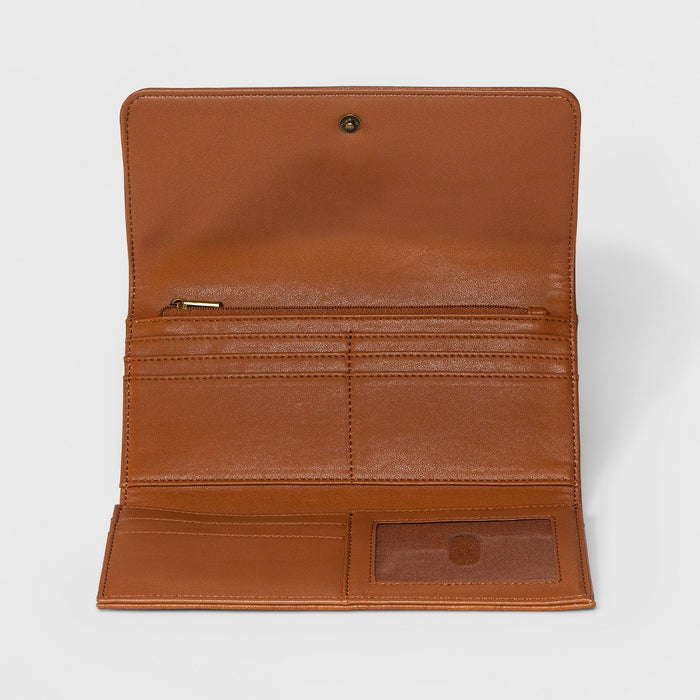 Women's Trifold Wallet - Universal Thread™ Cognac