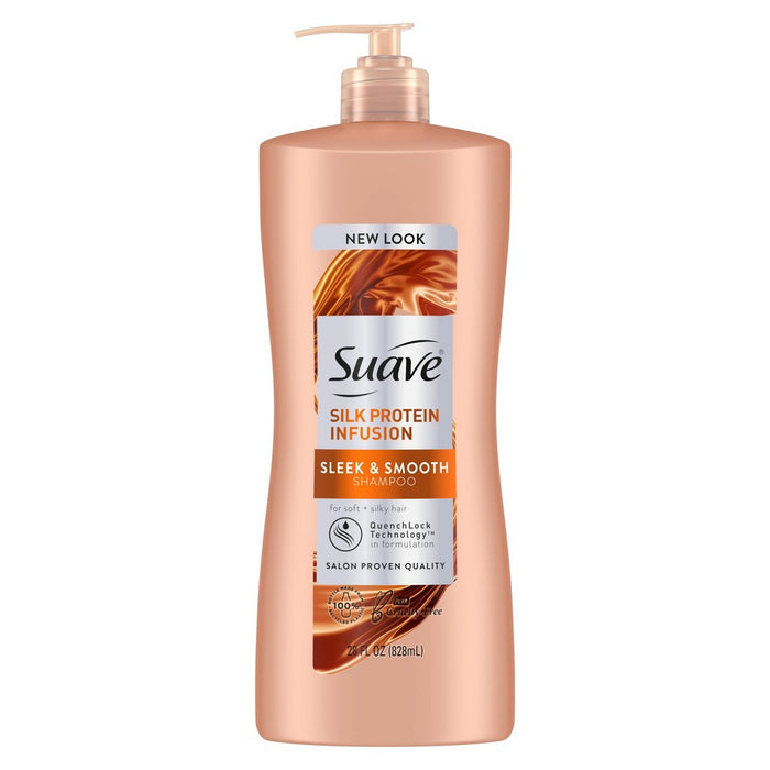 Suave Silk Protein Infusion Sleek and Smooth Shampoo - 28 fl oz