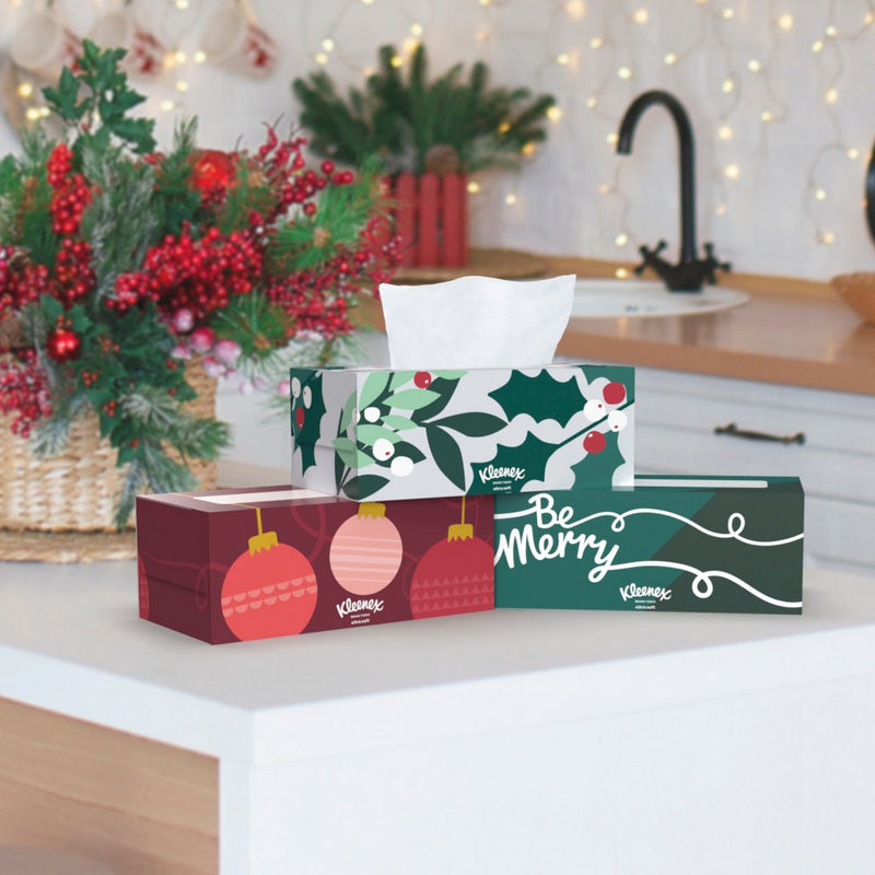 Kleenex Holiday Ultra Soft Facial Tissue - 4pk/120ct