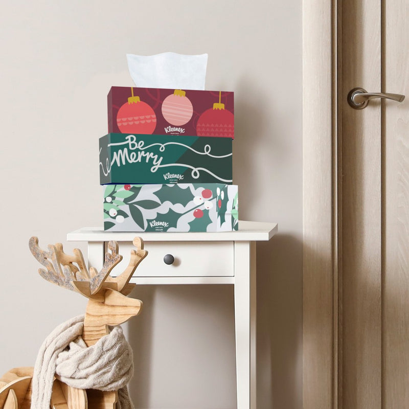 Kleenex Holiday Ultra Soft Facial Tissue - 4pk/120ct